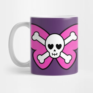 Cute Butterfly Skull Mug